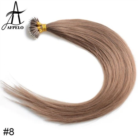 red nano ring hair extensions